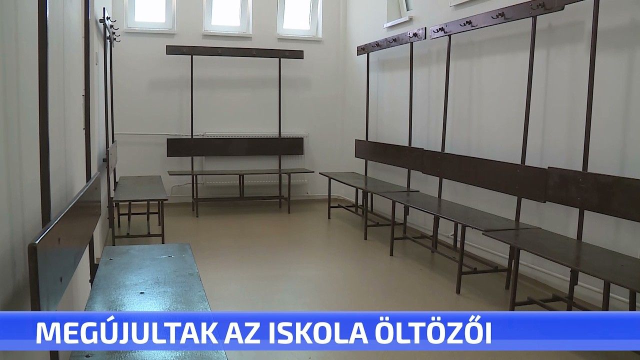 Megújultak az Ungváry Iskolában a tornatermi öltözők.